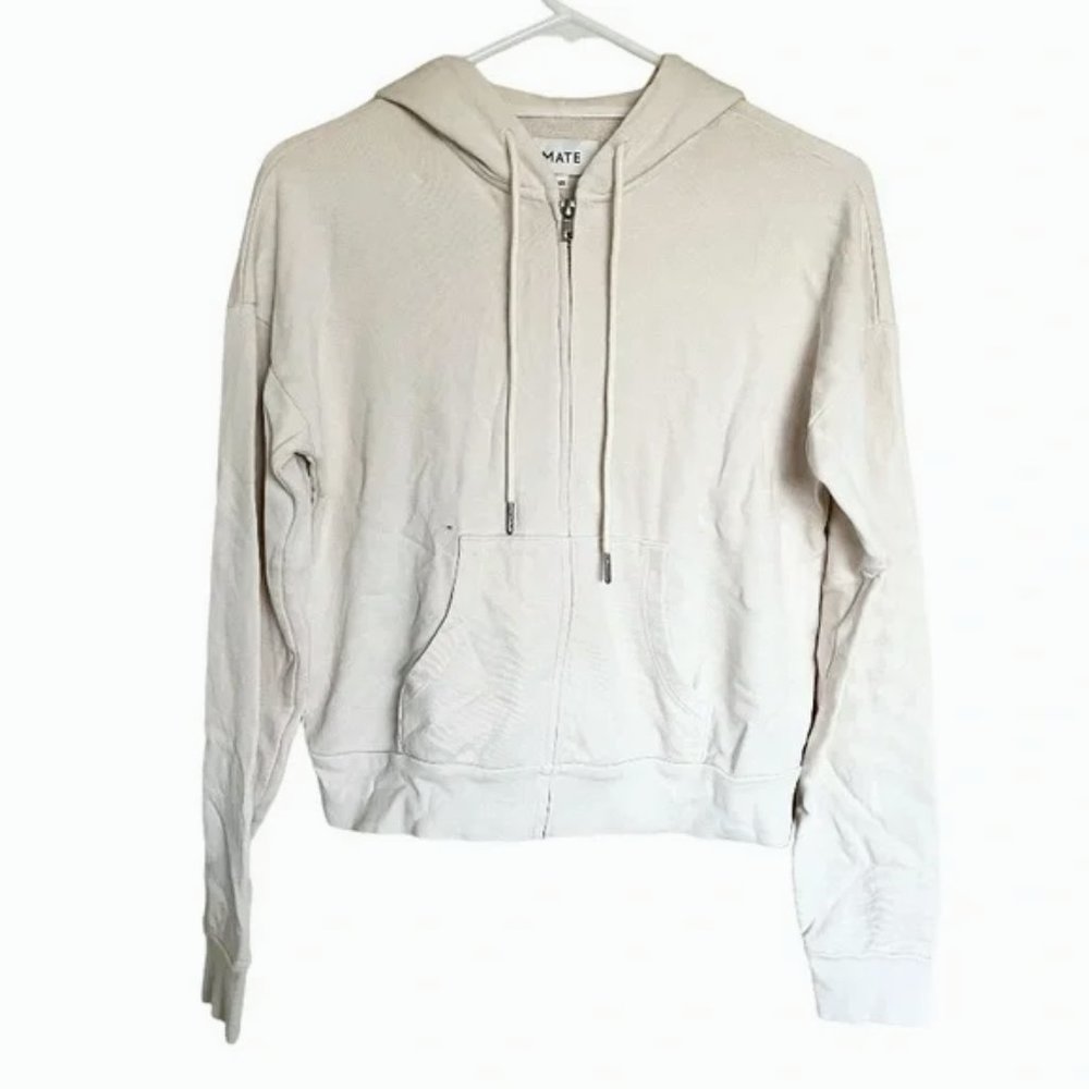 Mate the Label Zip Up Hoodie Sweater NWOT